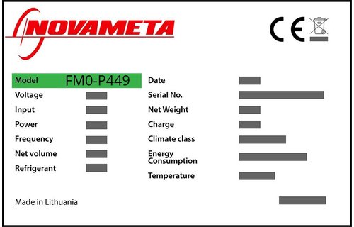 Novameta FM0-P449 Schubladendichtung 30,8 x 39,4 cm