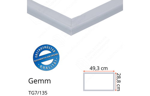 Gemm TG7/135 Schubladendichtung 28,8 x 49,3 cm