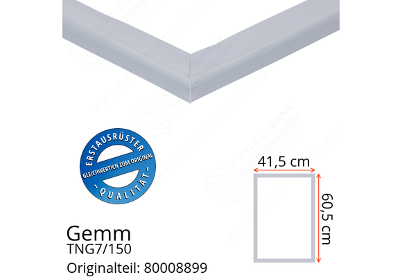Gemm TNG7/150 Türdichtung 60,5 x 41,5 cm