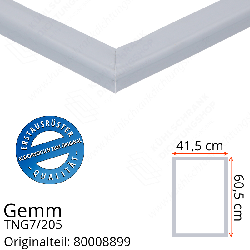 Gemm TNG7/205 Türdichtung 60,5 x 41,5 cm