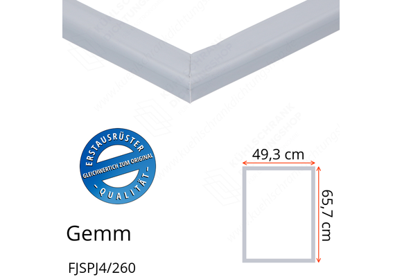 Gemm FJSPJ4/260 Türdichtung 65,7 x 49,3 cm