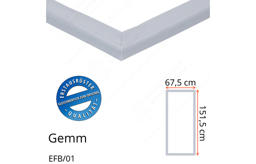Gemm EFB/01 Türdichtung 151,5 x 67,5 cm