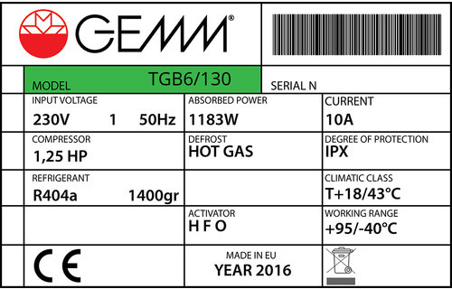 Gemm TGB6/130 Türdichtung 65,7 x 49,3 cm
