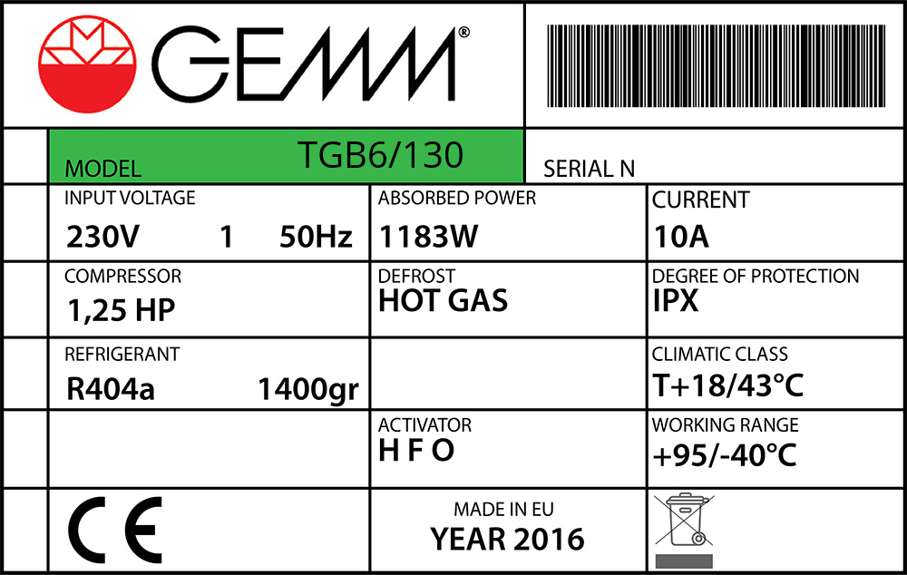 Gemm TGB6/130 Türdichtung 65,7 x 49,3 cm