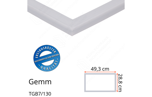 Gemm TGB7/130 Schubladendichtung 28,8 x 49,3 cm