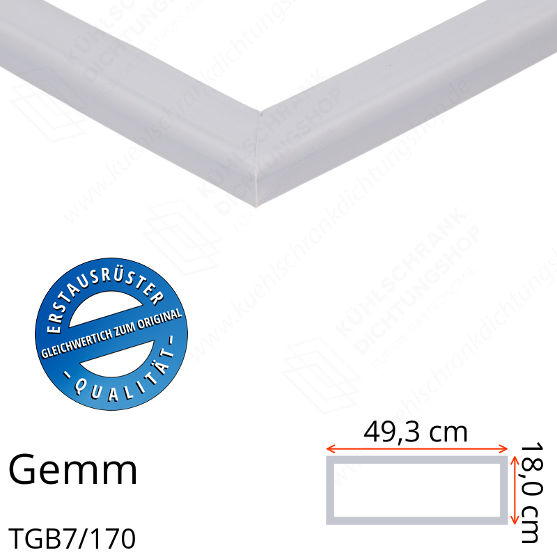 Gemm TGB7/170 Schubladendichtung 18,0 x 49,3 cm