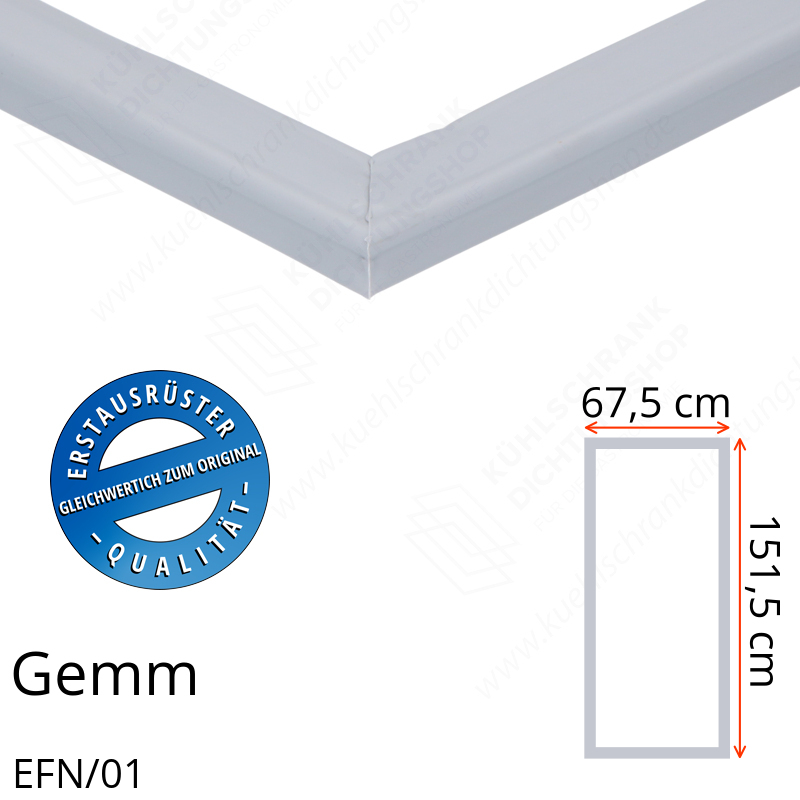 Gemm EFN/01 Türdichtung 151,5 x 67,5 cm