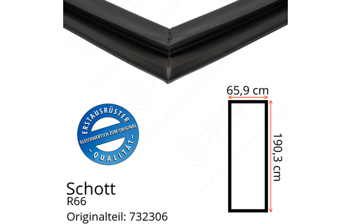 Schott Türdichtung 190,3 x 65,9 cm Ersatzteil: 732306