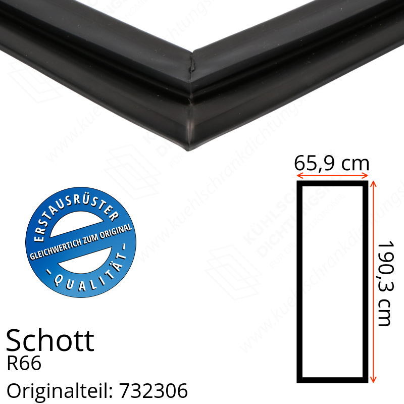 Schott Türdichtung 190,3 x 65,9 cm Ersatzteil: 732306