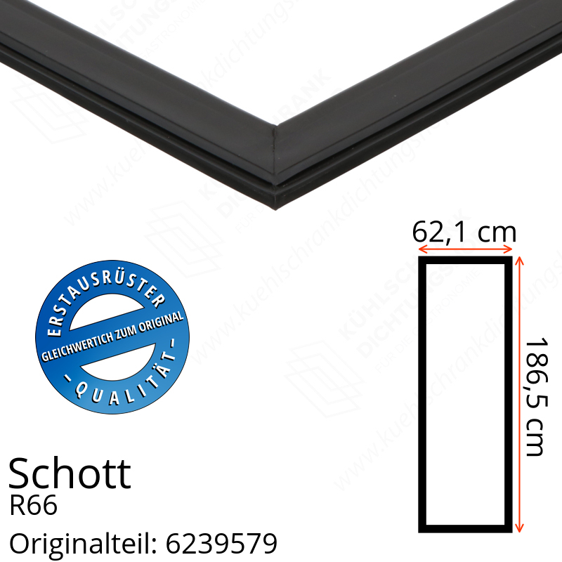 Schott Türdichtung 186,5 x 62,1 cm Ersatzteil: 6239579