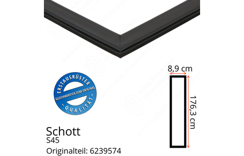 Schott Türdichtung 176,3 x 38,9 cm Ersatzteil: 6239574