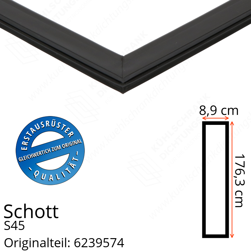 Schott Türdichtung 176,3 x 38,9 cm Ersatzteil: 6239574
