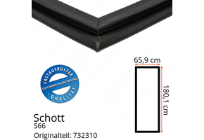Schott Türdichtung 180,1 x 65,9 cm Ersatzteil: 732310