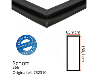 Schott Türdichtung 180,1 x 65,9 cm Ersatzteil: 732310