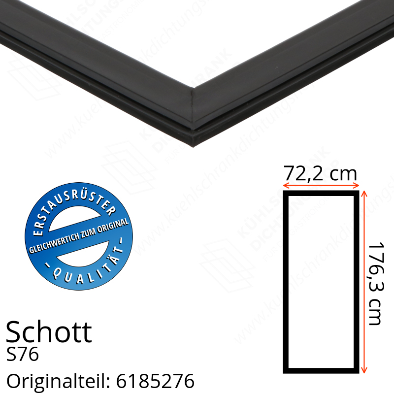 Schott Türdichtung 176,3 x 72,2 cm Ersatzteil: 6185276