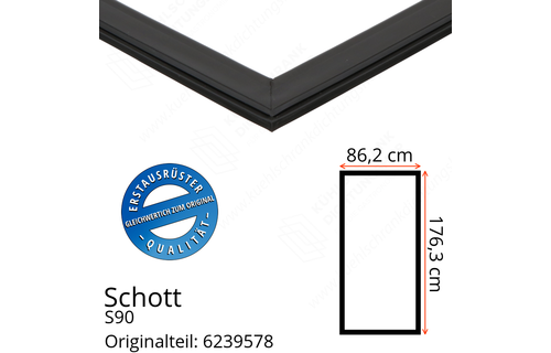 Schott Türdichtung 176,3 x 86,2 cm Ersatzteil: 6239578