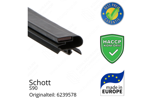 Schott Türdichtung 176,3 x 86,2 cm Ersatzteil: 6239578
