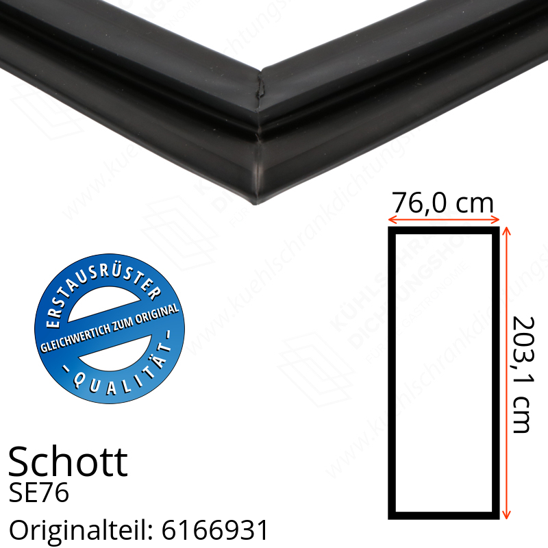Schott Türdichtung 203,1 x 76,0 cm Ersatzteil: 6166931