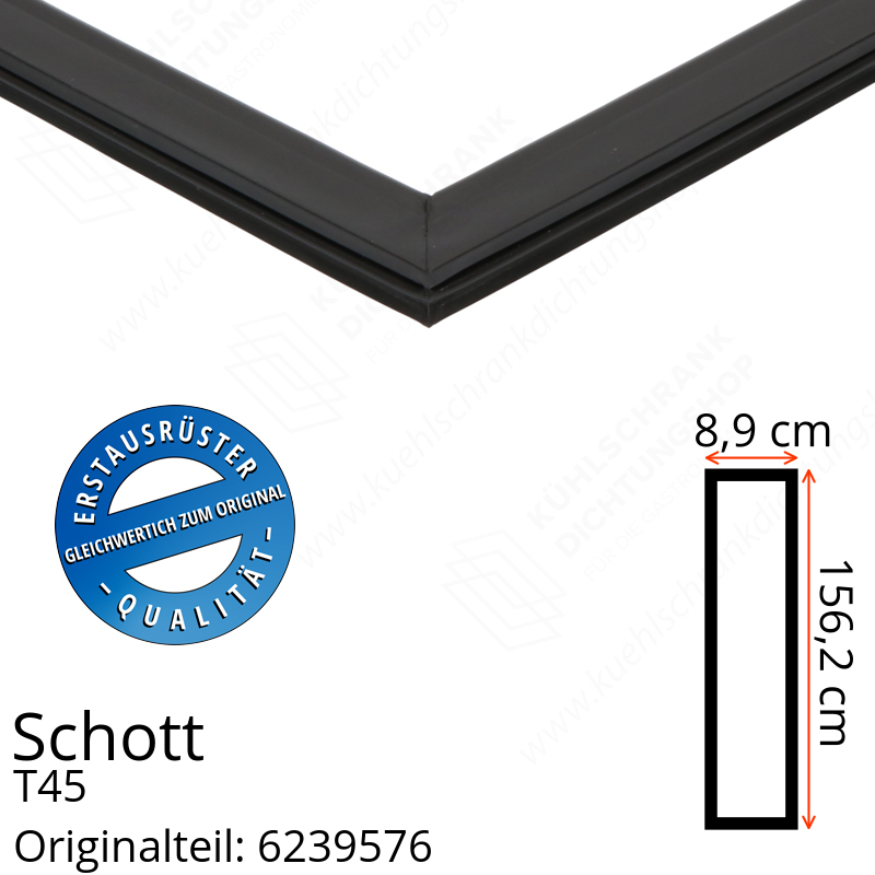 Schott Türdichtung 156,2 x 38,9 cm Ersatzteil: 6239576