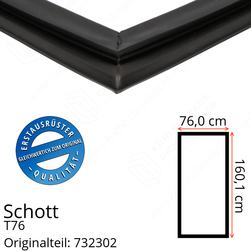 Schott Türdichtung 160,1 x 76,0 cm Ersatzteil: 732302