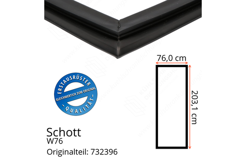 Schott Türdichtung 203,1 x 76,0 cm Ersatzteil: 732396