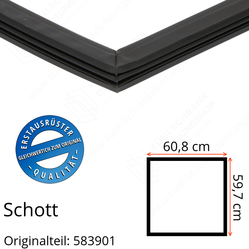 Schott Türdichtung 59,7 x 60,8 cm Ersatzteil: 583901