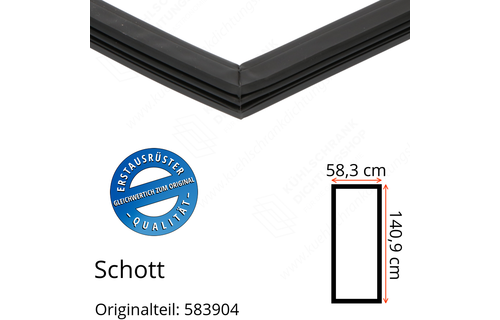 Schott Türdichtung 140,9 x 58,3 cm Ersatzteil: 583904