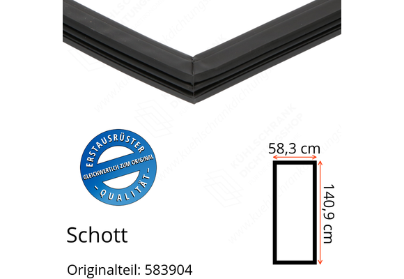 Schott Türdichtung 140,9 x 58,3 cm Ersatzteil: 583904