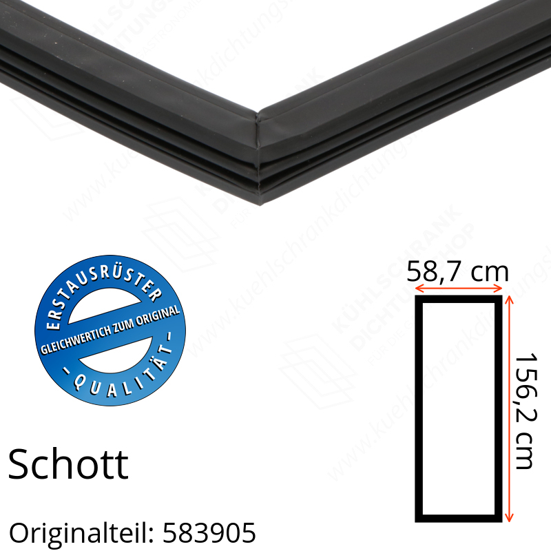 Schott Türdichtung 156,2 x 58,7 cm Ersatzteil: 583905