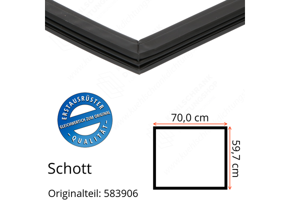 Schott Türdichtung 59,7 x 70,0 cm Ersatzteil: 583906