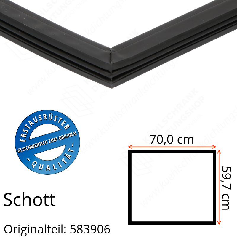 Schott Türdichtung 59,7 x 70,0 cm Ersatzteil: 583906