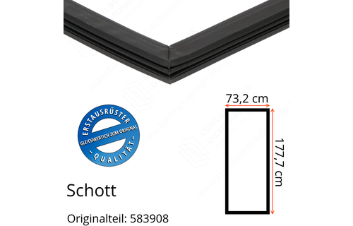Schott Türdichtung 177,7 x 73,2 cm Ersatzteil: 583908
