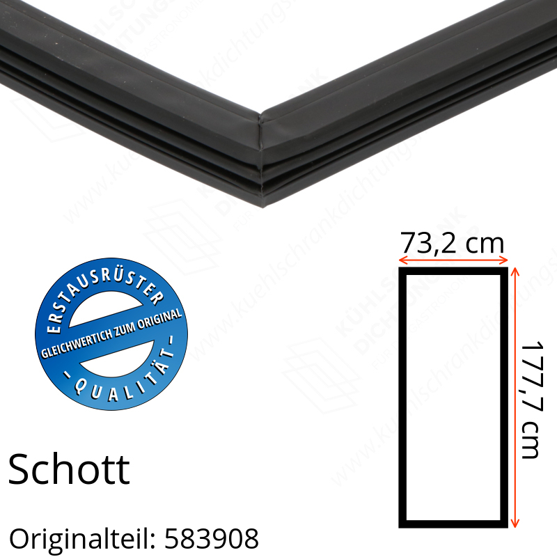 Schott Türdichtung 177,7 x 73,2 cm Ersatzteil: 583908
