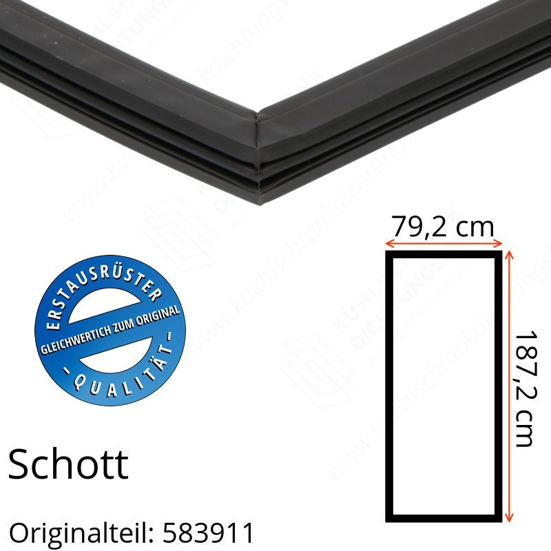 Schott Türdichtung 187,2 x 79,2 cm Ersatzteil: 583911