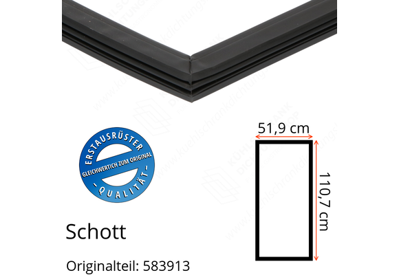 Schott Türdichtung 110,7 x 51,9 cm Ersatzteil: 583913