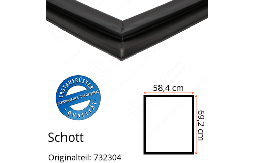 Schott Türdichtung 69,2 x 58,4 cm Ersatzteil: 732304