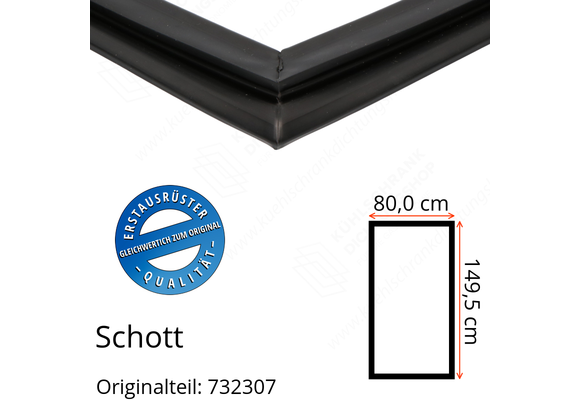 Schott Türdichtung 149,5 x 80,0 cm Ersatzteil: 732307