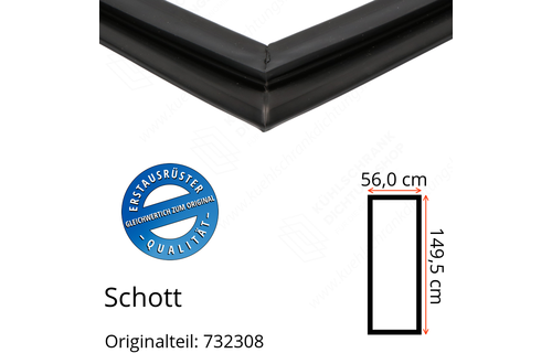 Schott Türdichtung 149,5 x 56,0 cm Ersatzteil: 732308