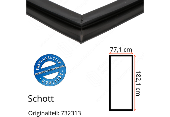 Schott Türdichtung 182,1 x 77,1 cm Ersatzteil: 732313