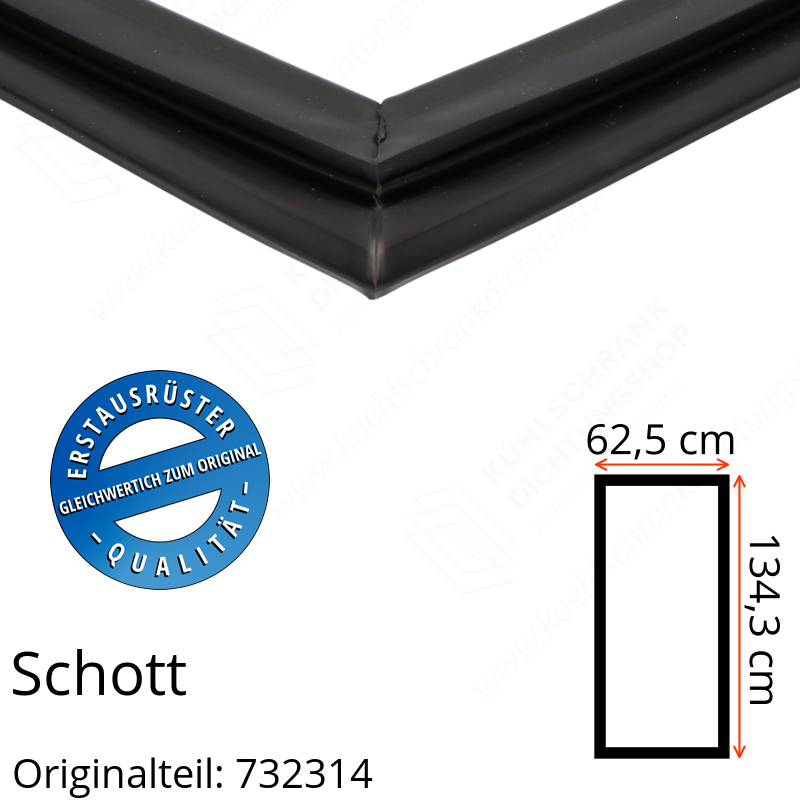 Schott Türdichtung 134,3 x 62,5 cm Ersatzteil: 732314