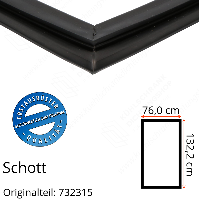 Schott Türdichtung 132,2 x 76,0 cm Ersatzteil: 732315