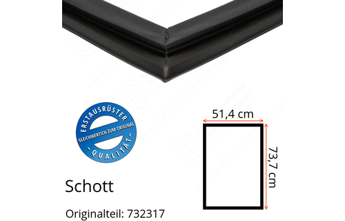 Schott Türdichtung 73,7 x 51,4 cm Ersatzteil: 732317