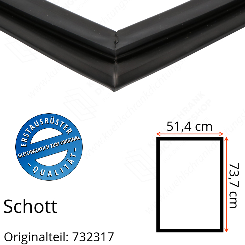 Schott Türdichtung 73,7 x 51,4 cm Ersatzteil: 732317