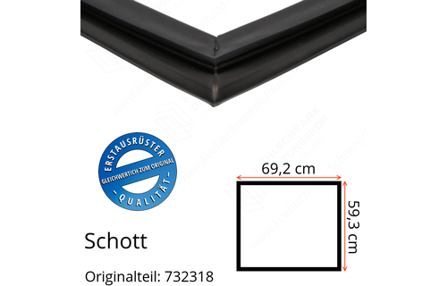 Schott Türdichtung 59,3 x 69,2 cm Ersatzteil: 732318