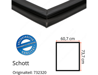 Schott Türdichtung 73,7 x 60,7 cm Ersatzteil: 732320