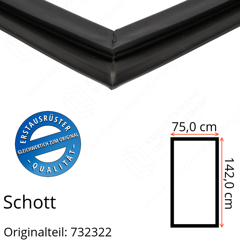 Schott Türdichtung 142,0 x 75,0 cm Ersatzteil: 732322