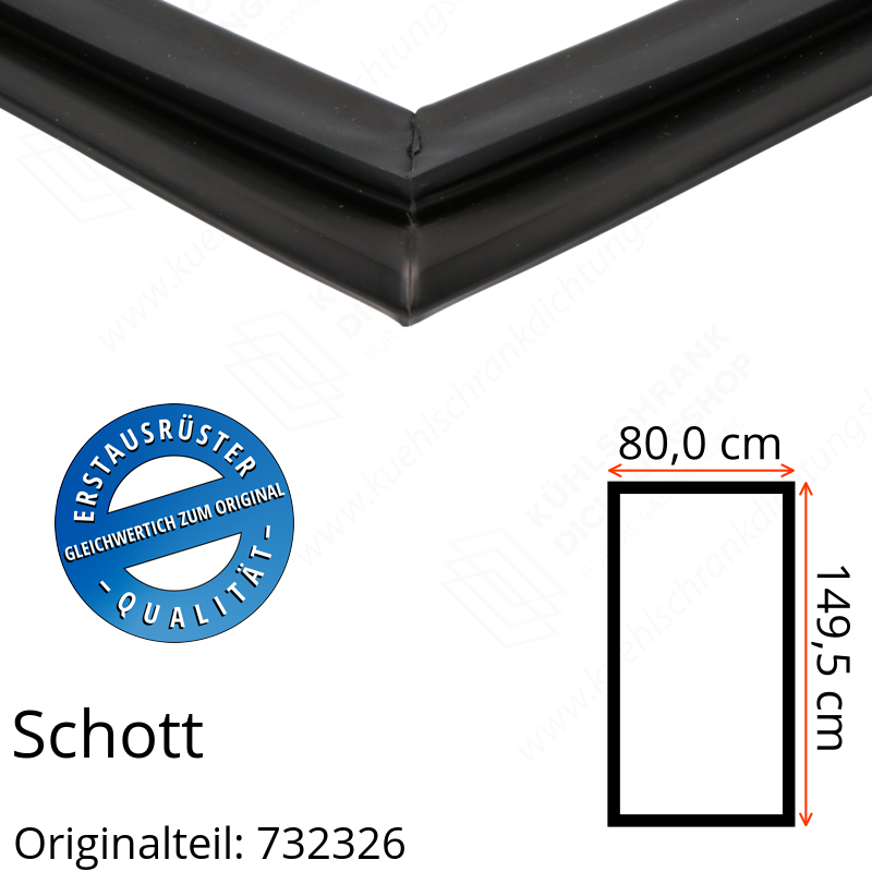 Schott Türdichtung 149,5 x 80,0 cm Ersatzteil: 732326