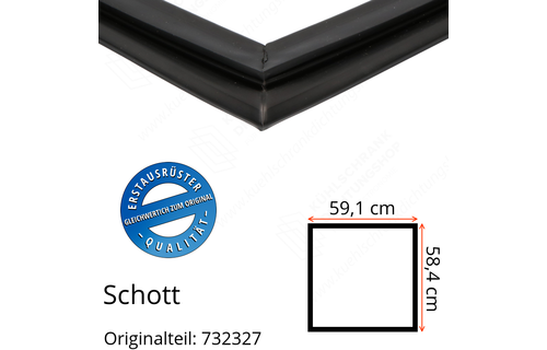Schott Türdichtung 58,4 x 59,1 cm Ersatzteil: 732327