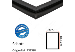 Schott Türdichtung 81,4 x 60,7 cm Ersatzteil: 732328