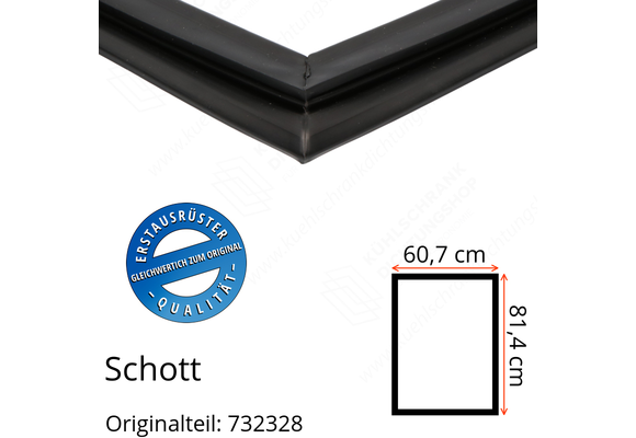 Schott Türdichtung 81,4 x 60,7 cm Ersatzteil: 732328